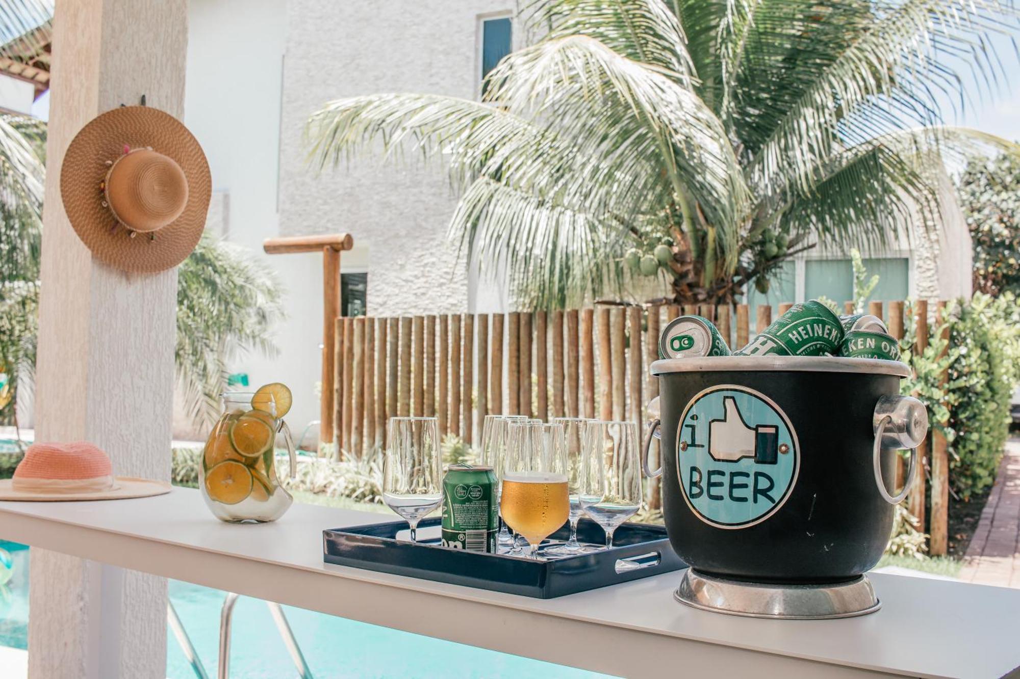 Casa 4 Suites Beira-Mar Praia De Muro Alto Порту-де-Галиньяш Экстерьер фото